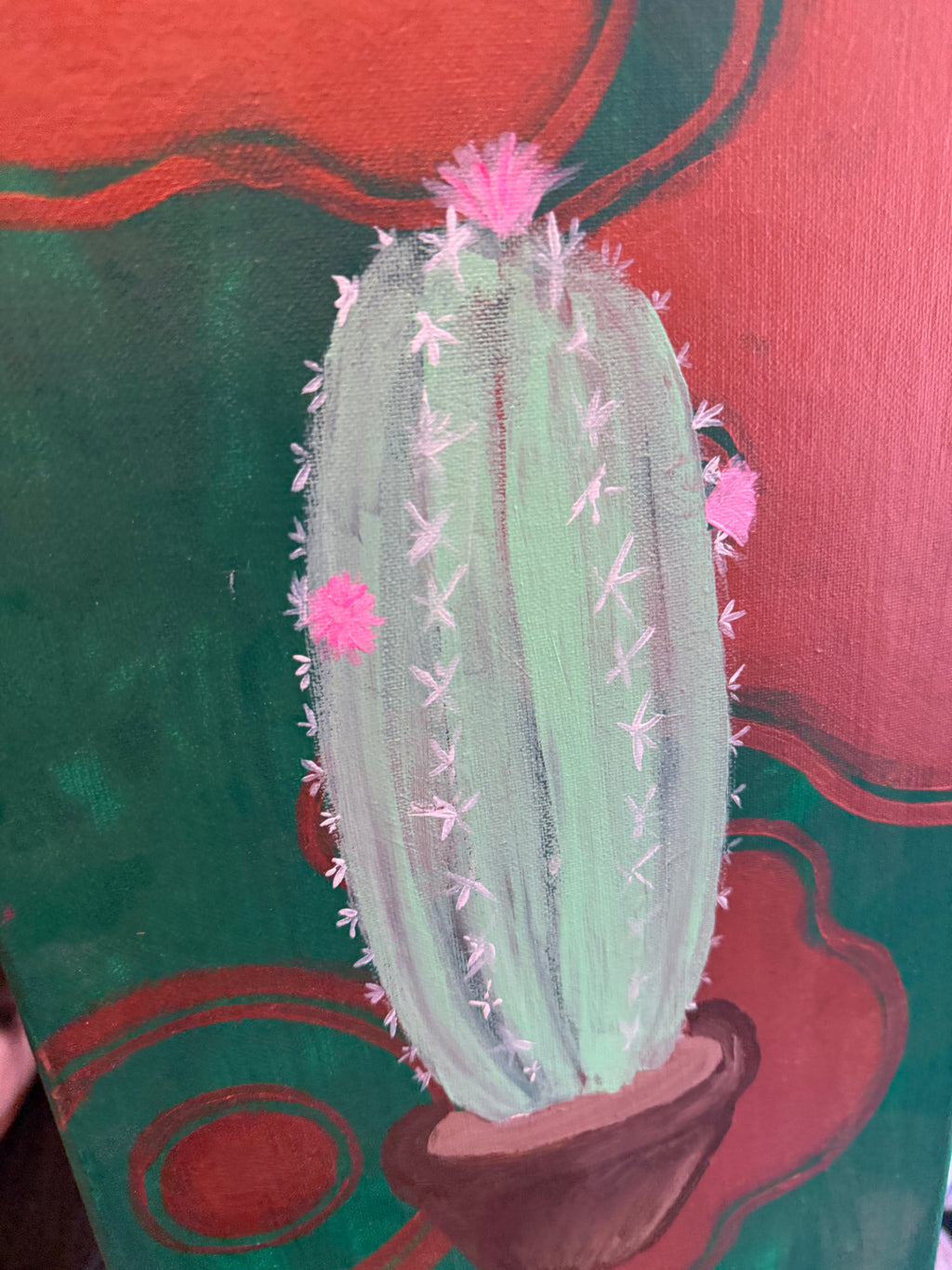 Groovy Cactus Painting