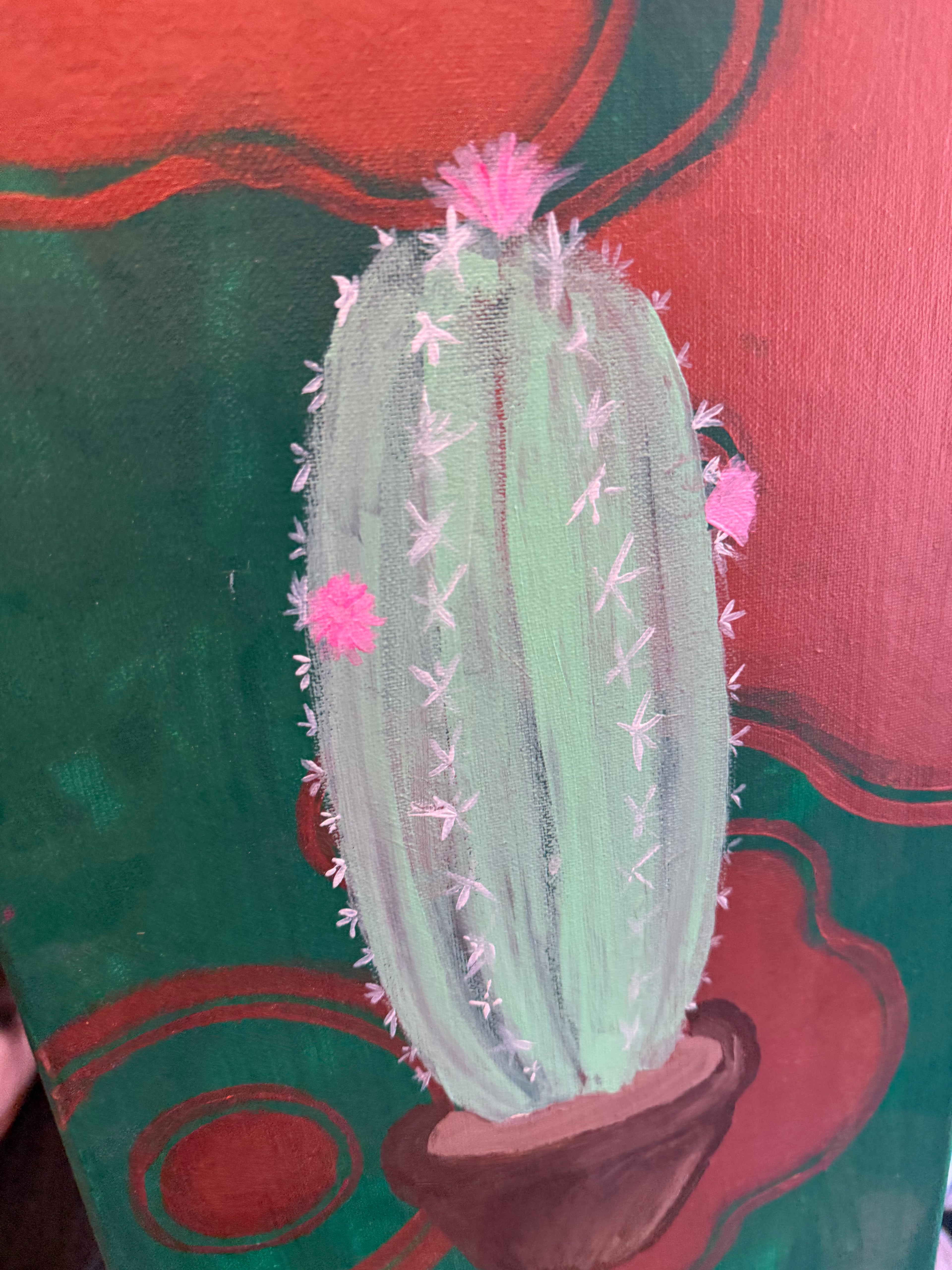 Groovy Cactus Painting