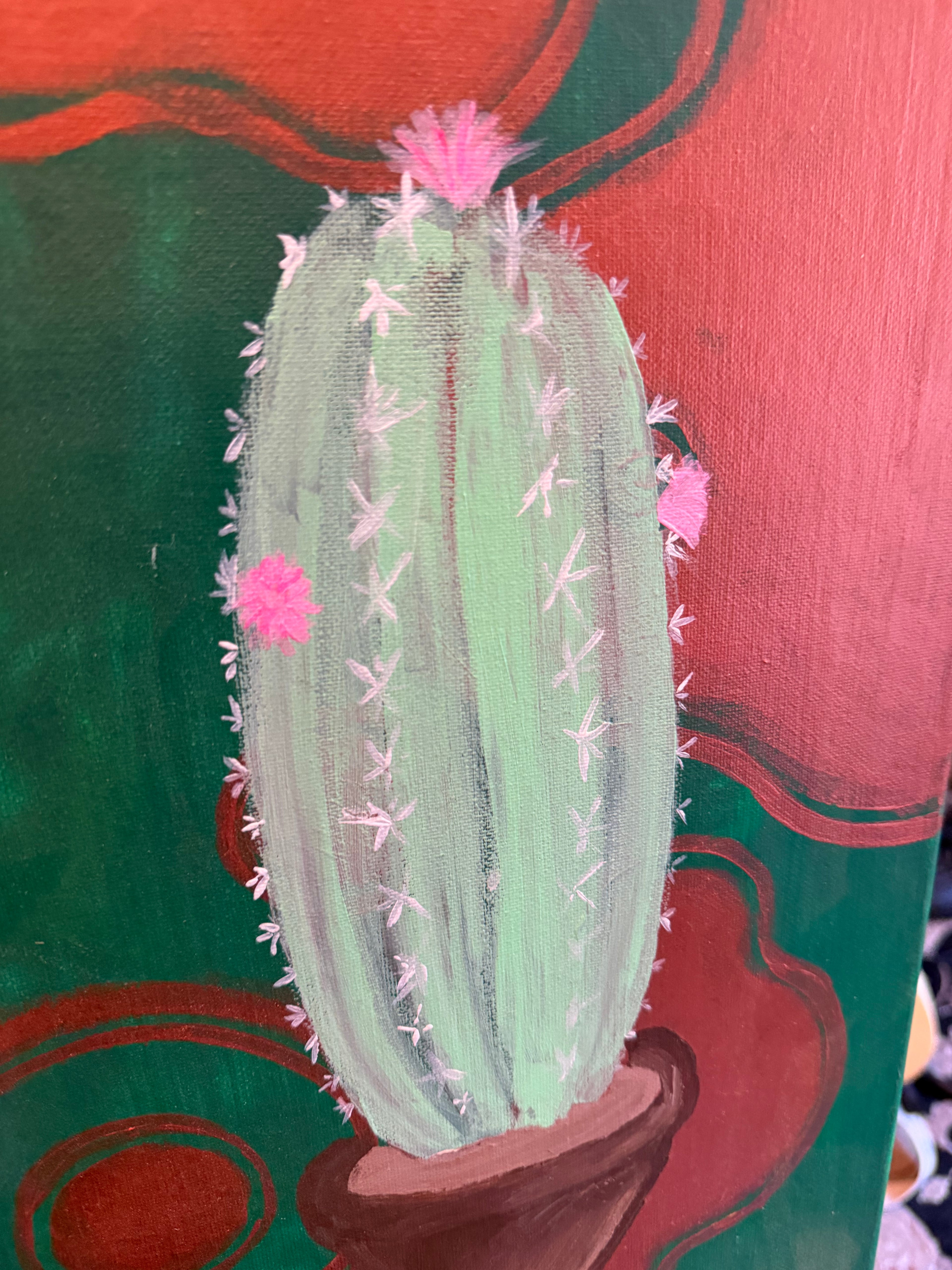Groovy Cactus Painting